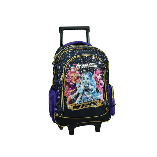 Monster High Crew Rollender , 46 cm Schultasche mit Rollen für Kinder – 46 × 35 × 20 cm