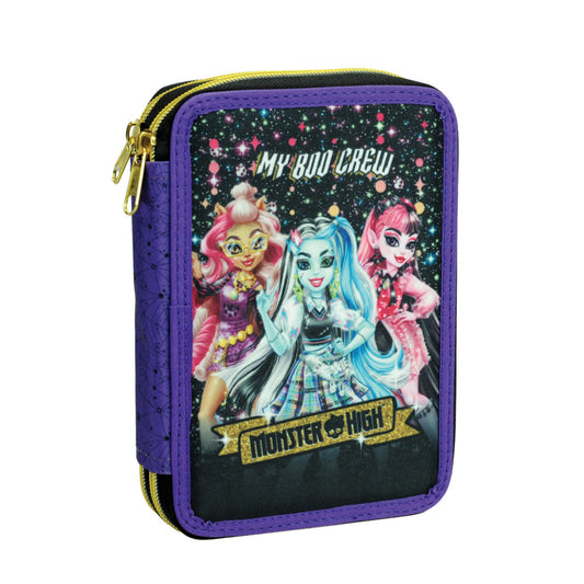 Monster High Crew Federmäppchen für Kinder – 13 x 20 x 7 cm