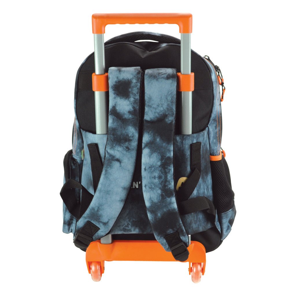 Stumble Guys Hat rollender , Tasche 46 cm Schultasche mit Rollen für Kinder – 46 × 35 × 20 cm
