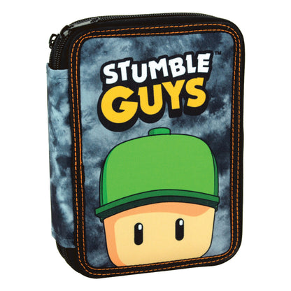 Stumble Guys Hat 2 Etagen Federmäppchen für Kinder – 12,5 x 19,5 x 4,5 cm