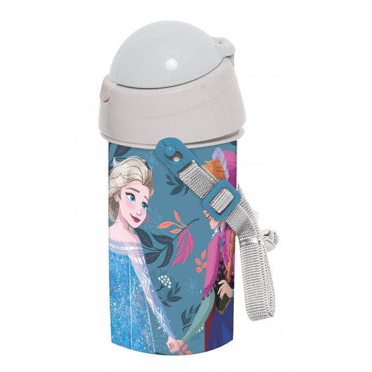 Disney Eiskönigin Explore Sport-Trinkflasche aus Kunststoff mit Strohhalm für Kinder – 500 ml