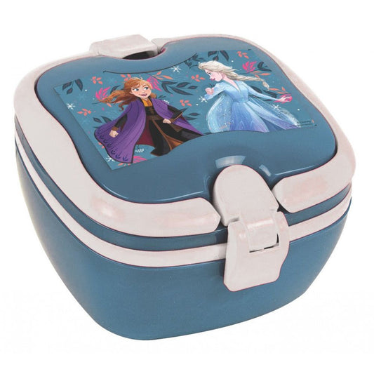 Disney Eiskönigin Explore mikrowellengeeignete Mikrowellengeeignete Brotdose für Kinder – 15 × 15 × 9 cm, BPA-frei