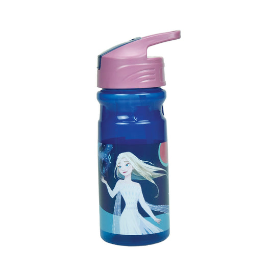 Disney Eiskönigin Together Kunststoff-Trinkflasche mit Strohhalm für Kinder – 500 ml, BPA-frei