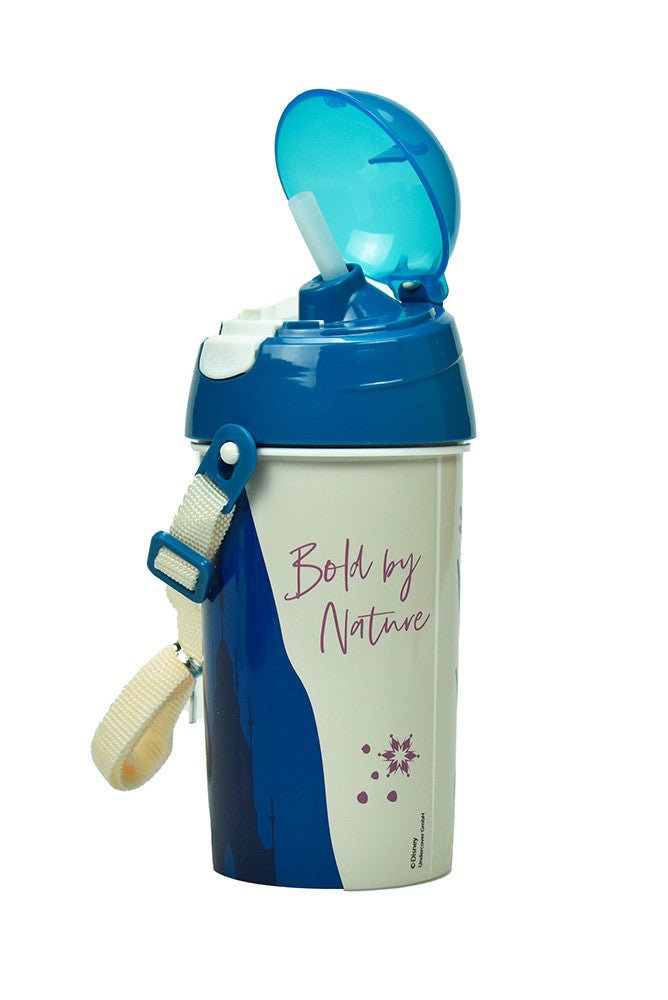 Disney Eiskönigin Together Sport-Trinkflasche aus Kunststoff mit Strohhalm für Kinder – 500 ml