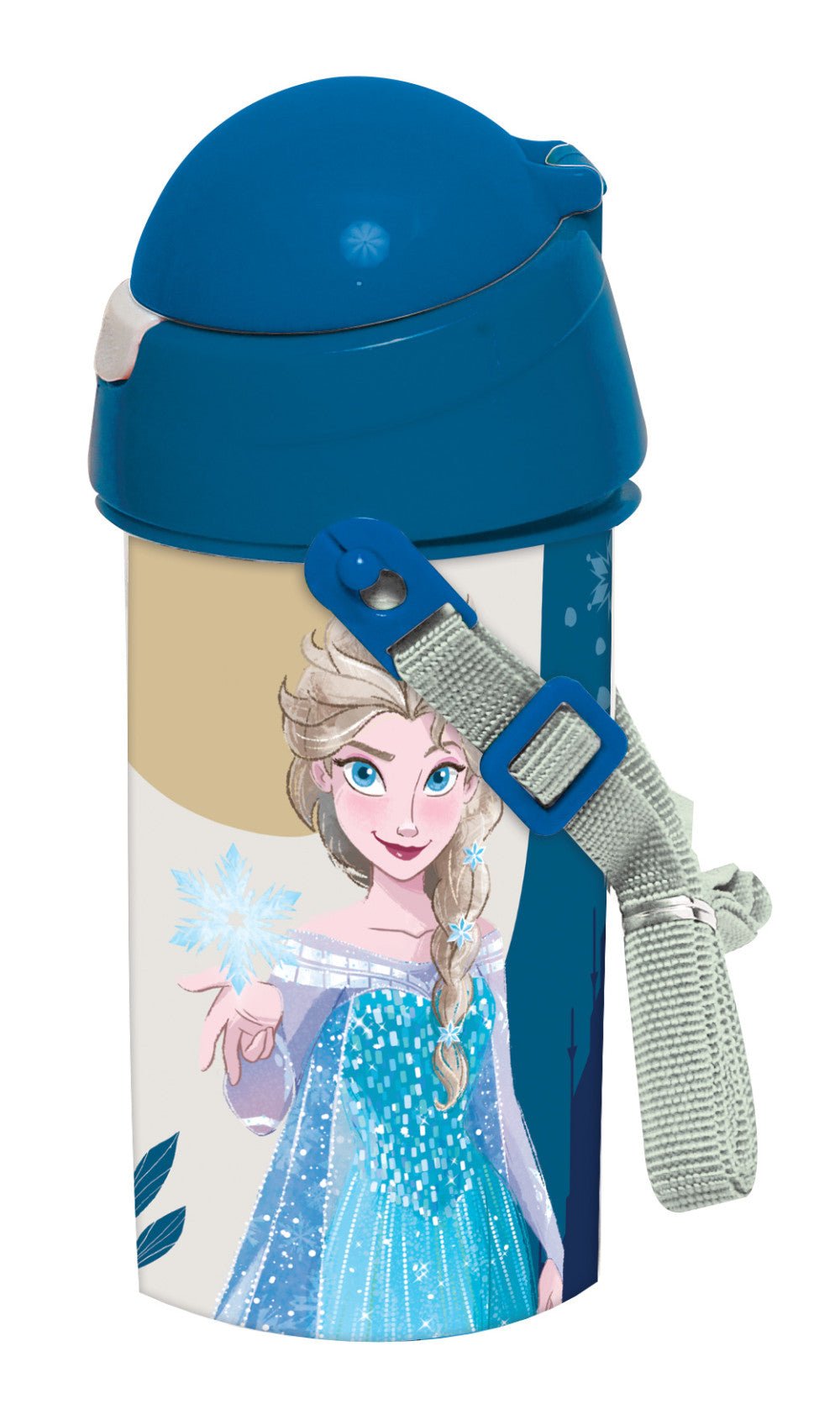 Disney Eiskönigin Together Sport-Trinkflasche aus Kunststoff mit Strohhalm für Kinder – 500 ml