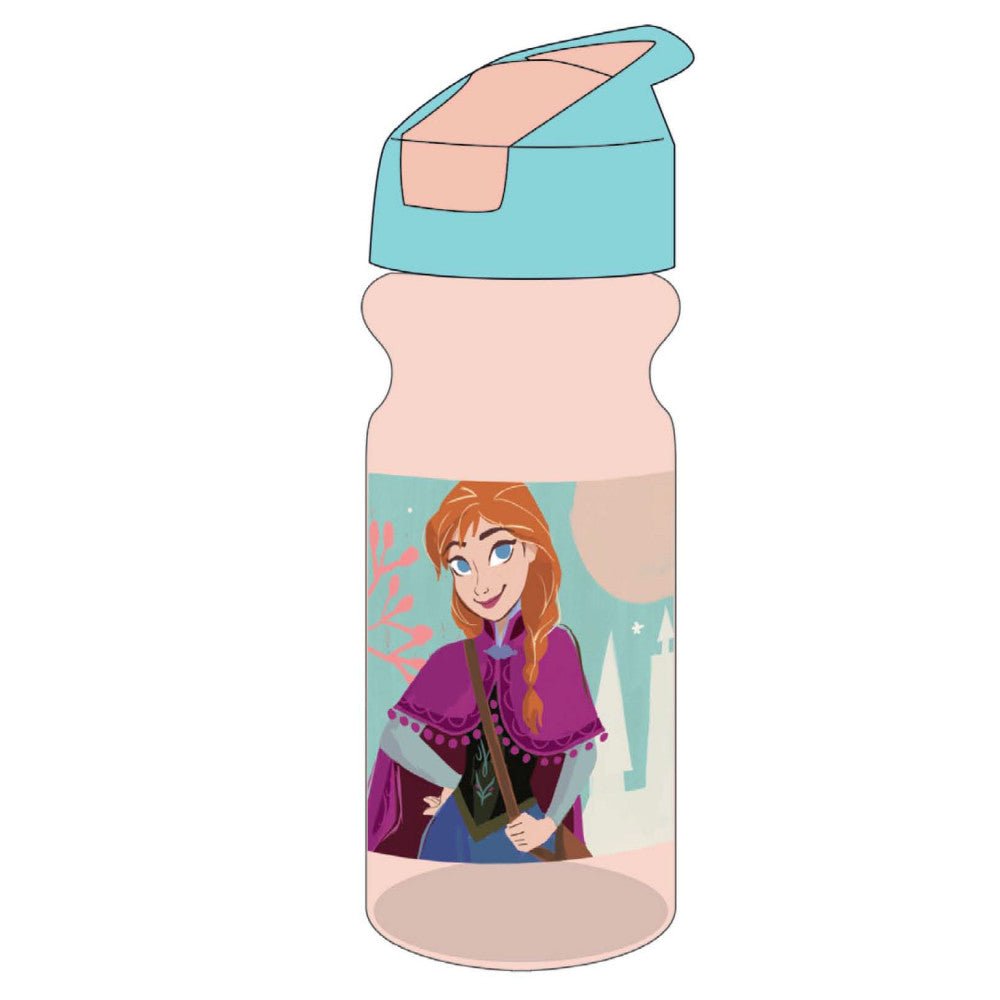 Disney Eiskönigin Together Kunststoff-Trinkflasche mit Strohhalm für Kinder – 500 ml, BPA-frei