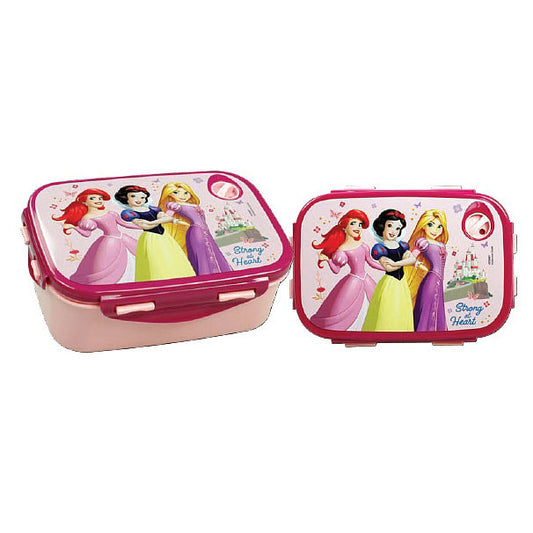 Disney Princess Strong Microwaveable Lunch Box for Kids – 18 x 13 x 7 cm