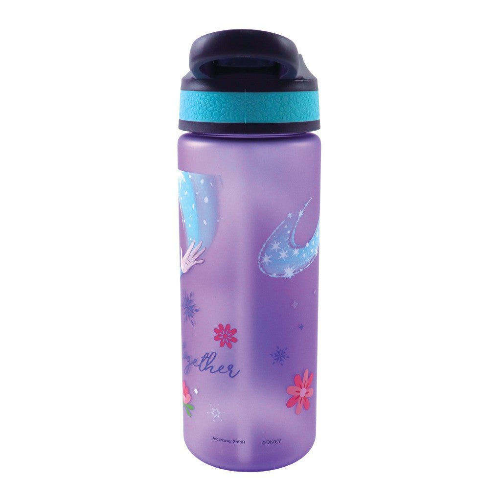 Disney Eiskönigin Modern Magic Kunststoff matte Trinkhalmflasche Kunststoff-Trinkflasche mit Strohhalm für Kinder – 600 ml, BPA-frei