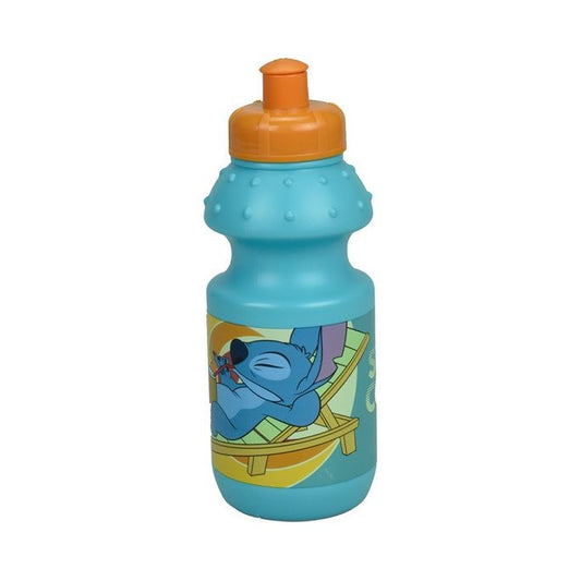 Disney Lilo and Stitch Cool Sports Plastic Drinks Bottle with Sports Cap for Kids – 350 ml