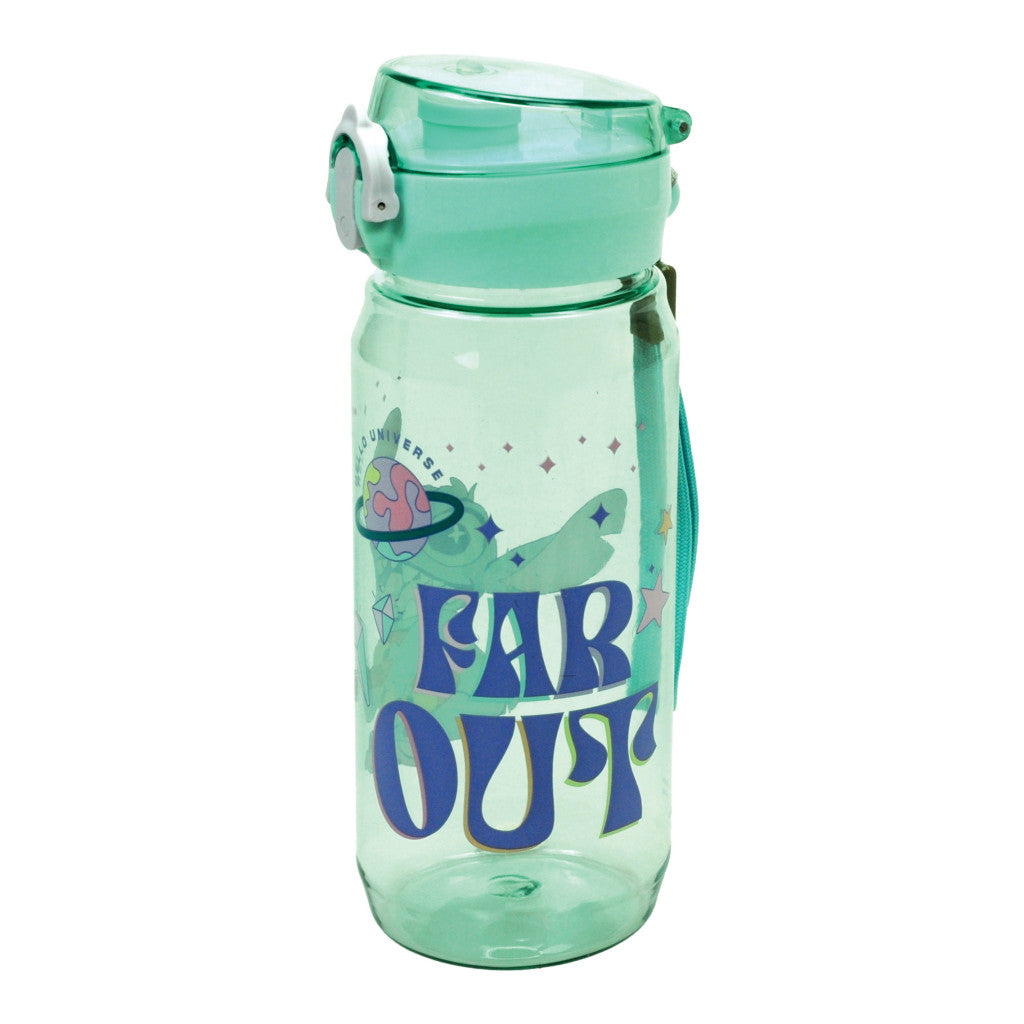 Disney Lilo und Stitch Blast Kunststoff-Trinkflasche mit Klappverschluss für Kinder – 600 ml, BPA-frei