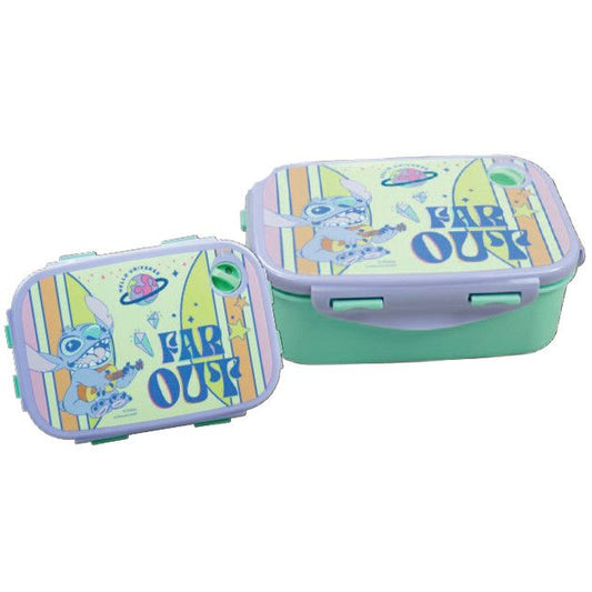 Disney Lilo and Stitch Blast Microwaveable Lunch Box for Kids – 18 × 13 × 7 cm
