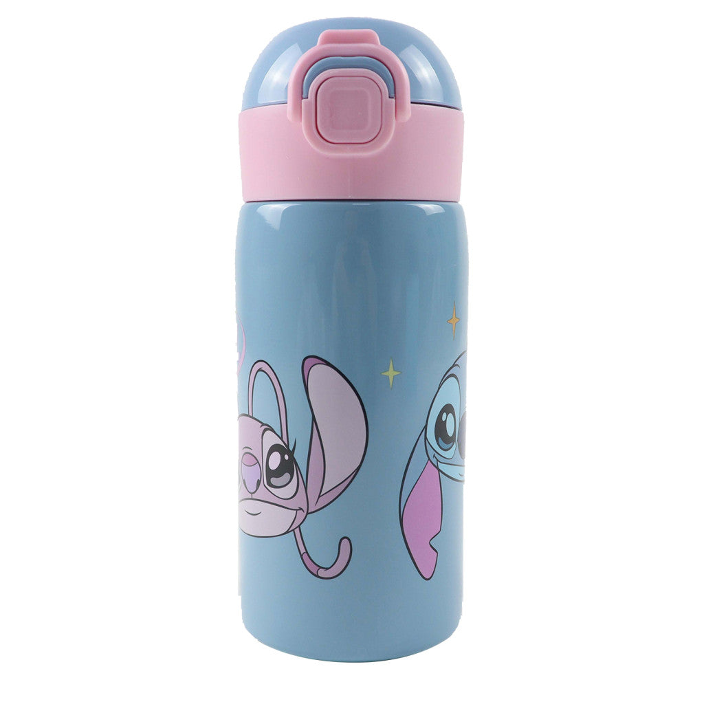 Disney Lilo und Stitch So Sweet Aluminium-Trinkhalmflasche Aluminium-Trinkflasche mit Strohhalm für Kinder – 500 ml