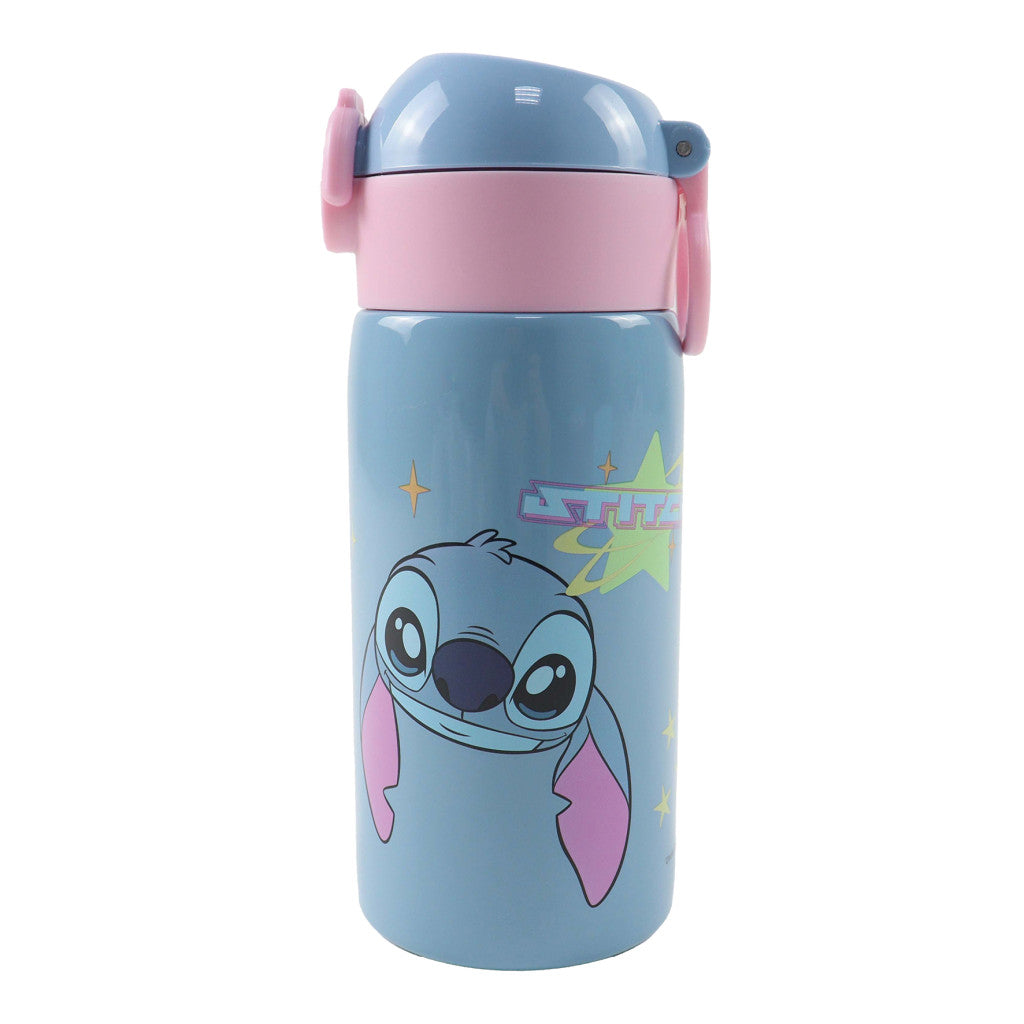 Disney Lilo und Stitch So Sweet Aluminium-Trinkhalmflasche Aluminium-Trinkflasche mit Strohhalm für Kinder – 500 ml
