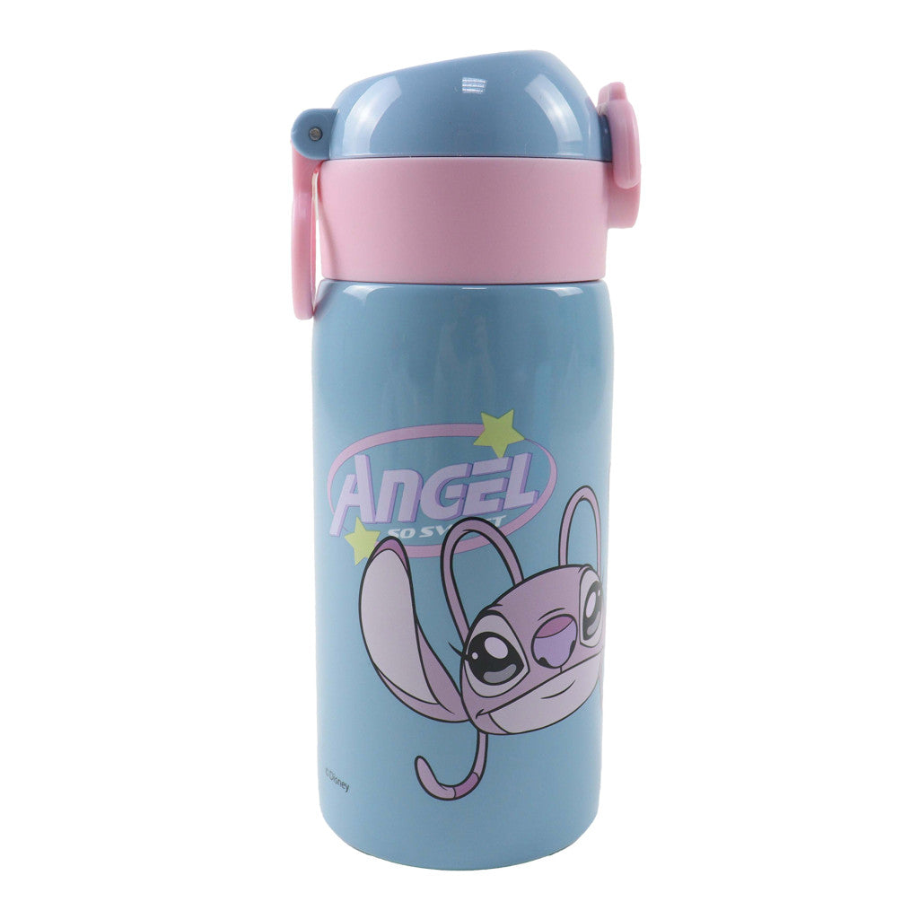 Disney Lilo und Stitch So Sweet Aluminium-Trinkhalmflasche Aluminium-Trinkflasche mit Strohhalm für Kinder – 500 ml