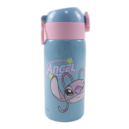 Disney Lilo und Stitch So Sweet Aluminium-Trinkhalmflasche Aluminium-Trinkflasche mit Strohhalm für Kinder – 500 ml