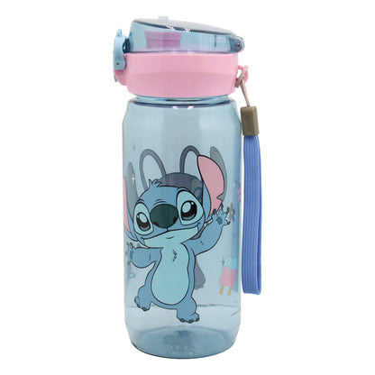 Disney Lilo and Stitch Universe Plastic Drinking Bottle with Spout for Kids - 600ml, BPA-Free