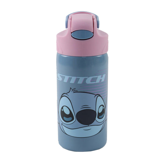 Disney Lilo and Stitch Alien 626 Aluminium Drinking Bottle with Straw for Kids – 500 ml