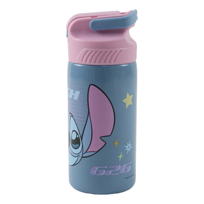 Disney Lilo and Stitch Alien 626 Aluminium Drinking Bottle with Straw for Kids – 500 ml