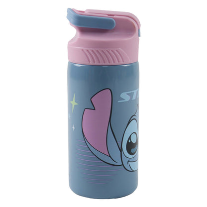 Disney Lilo and Stitch Alien 626 Aluminium Drinking Bottle with Straw for Kids – 500 ml