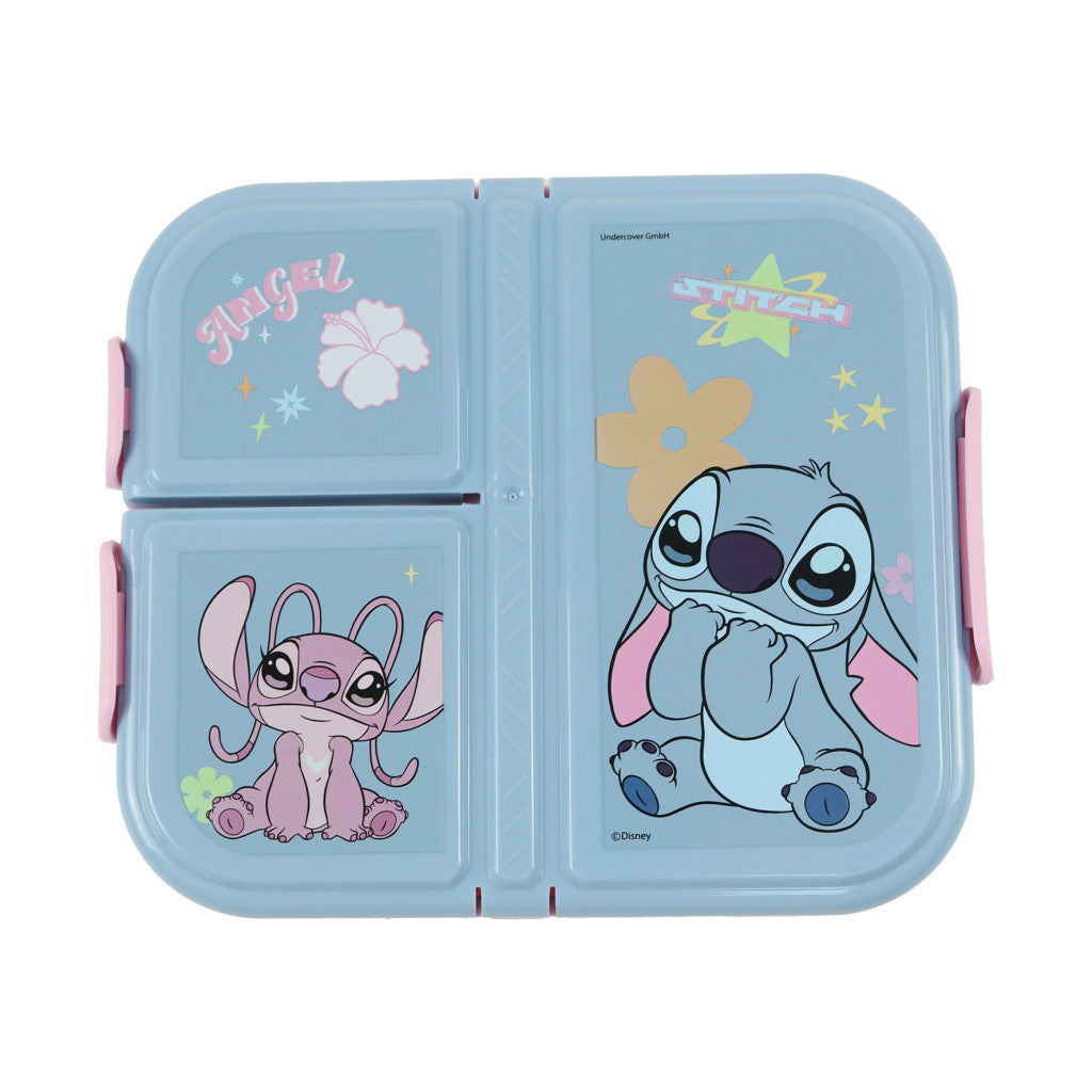 Disney Lilo und Stitch Alien 626 Mehrfach unterteilte Brotdose für Kinder – 18 × 14 × 6 cm, BPA-frei
