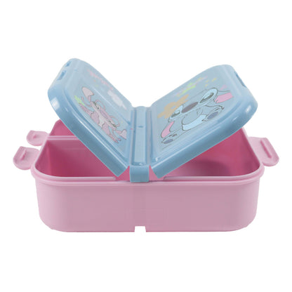 Disney Lilo und Stitch Alien 626 Mehrfach unterteilte Brotdose für Kinder – 18 × 14 × 6 cm, BPA-frei