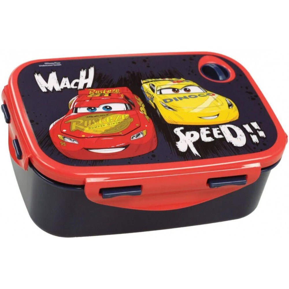 Disney Cars Speed Mikrowellengeeignete Brotdose für Kinder – 18 × 13 × 7 cm