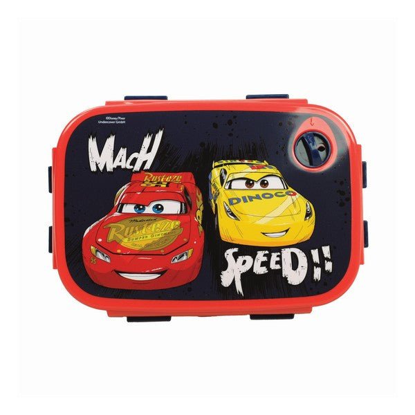 Disney Cars Speed Mikrowellengeeignete Brotdose für Kinder – 18 × 13 × 7 cm
