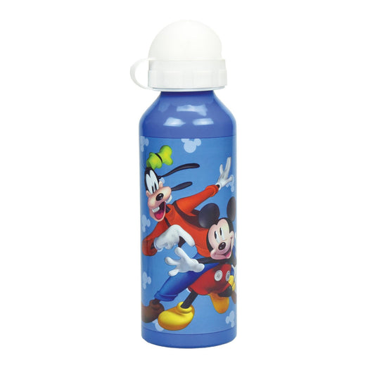 Disney Mickey Blue Aluflasche Aluminium-Trinkflasche mit Trinkverschluss für Kinder – 520 ml