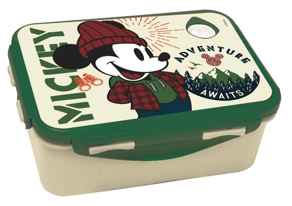 Disney Mickey Hike Mikrowellengeeignete Brotdose für Kinder – 18 × 13 × 7 cm