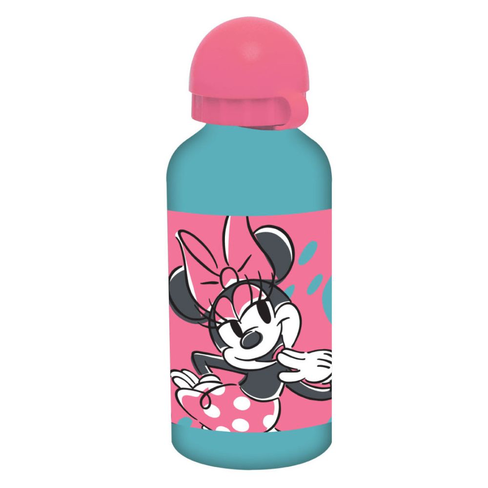 Disney Minnie Draft Aluminium-Trinkflasche mit Trinkverschluss für Kinder – 500 ml