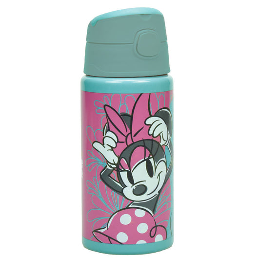 Disney Minnie Draft Aluminum Drinking Bottle with Straw for Kids – 500 ml