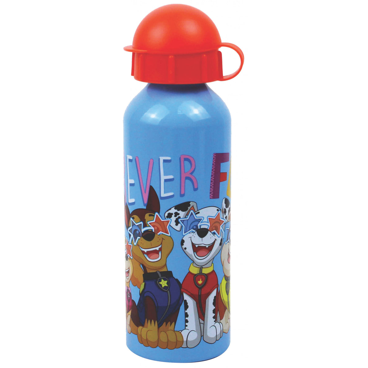 Paw Patrol Forever Aluminum Water Bottle with Drinking Spout for Kids - 520 ml