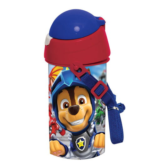 Gourde Paw Patrol Knights – Bouteille en plastique avec paille pour enfants – 500 ml