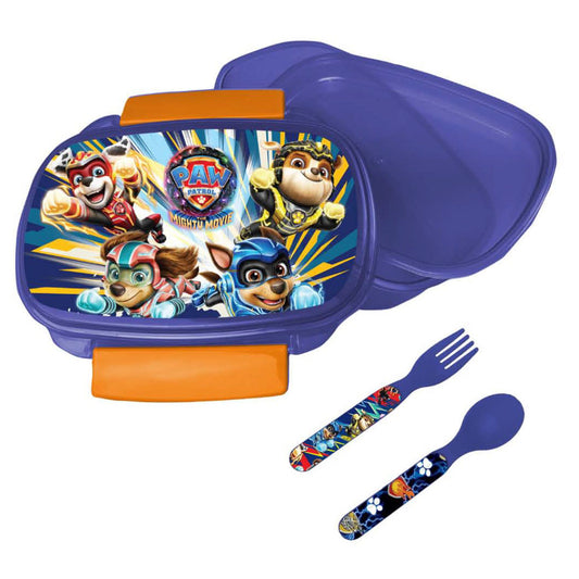 Paw Patrol Power Up Brotdose mit Besteck für Kinder – 18 × 13 × 6,5 cm