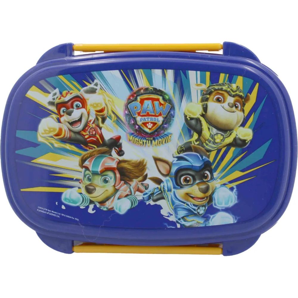 Paw Patrol Power Up Brotdose mit Besteck für Kinder – 18 × 13 × 6,5 cm