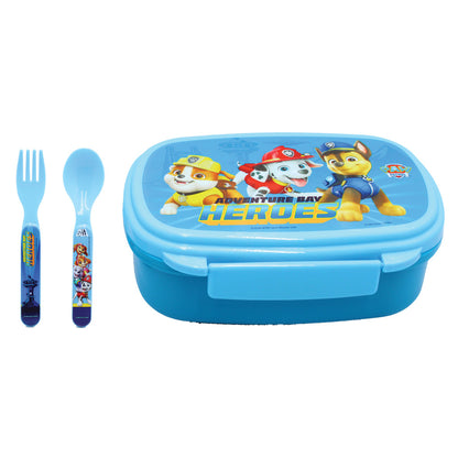Paw Patrol Best Team Lunchbox with Cutlery for Children - 18 x 13 x 6.5 cm