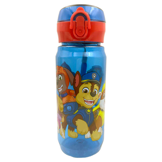 Paw Patrol Best Team Kunststoff-Trinkflasche mit Klappverschluss für Kinder – 600 ml, BPA-frei