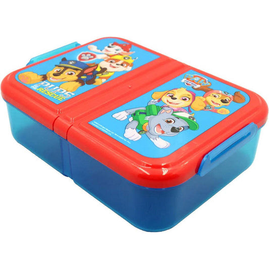 Paw Patrol Pups Rescue Boîte à goûter compartimentée pour enfants – 18 × 14 × 6 cm, sans BPA