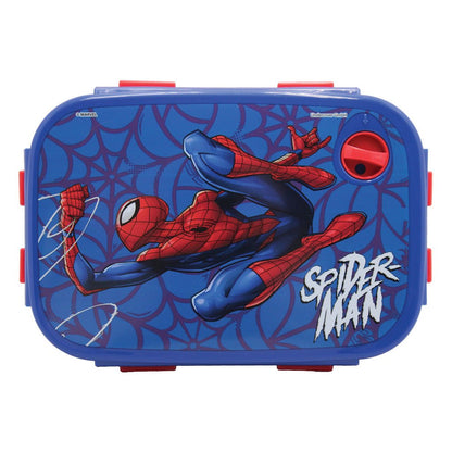 Spiderman Evergreen Sandwich-Box Mikrowellengeeignete Brotdose für Kinder – 18 × 13 × 7 cm