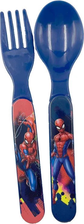 Spiderman Splotch Brotdose mit Besteck für Kinder – 18 × 13 × 6,5 cm