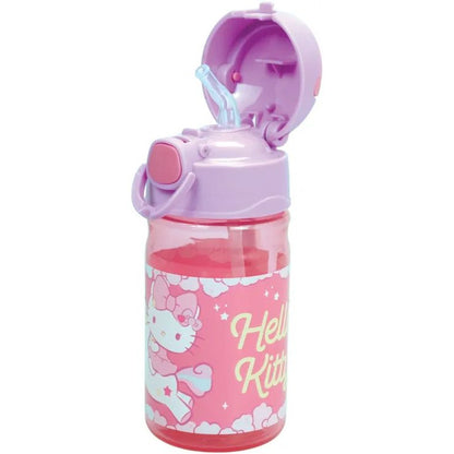 Hello Kitty Unicorn Plastic Drinking Bottle with Straw for Kids – 350 ml, BPA-free