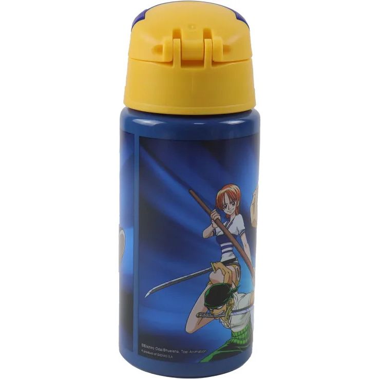 One Piece Crew Aluminum Drinking Bottle with Straw for Kids – 500 ml