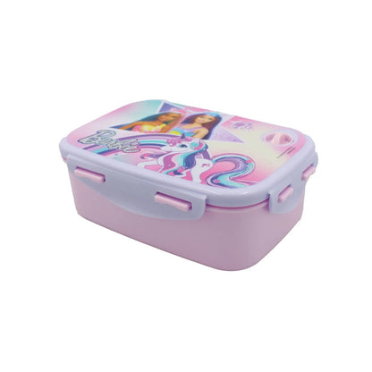 Boîte à déjeuner pour enfants Barbie Licorne, compatible micro-ondes – 18 × 13 × 7 cm