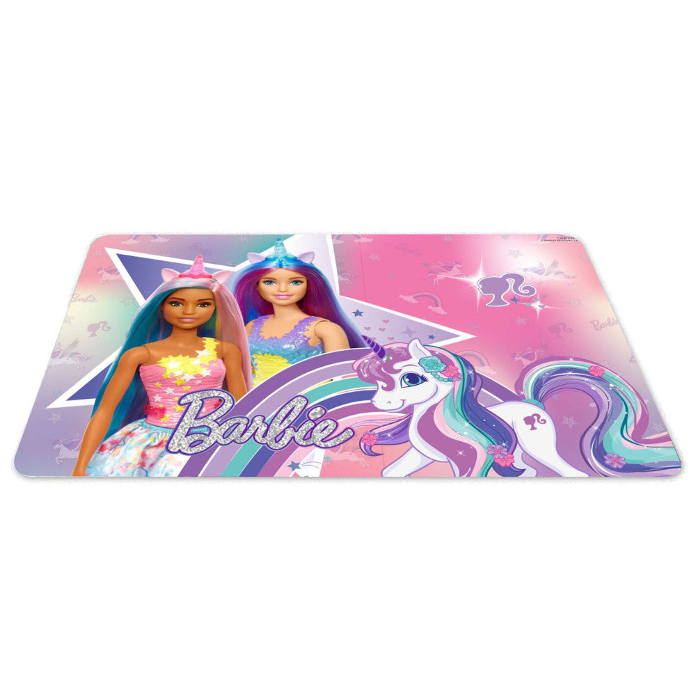 Barbie Unicorn Table Mat for Kids - 43 x 28 cm, Plastic