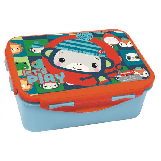 Fisher-Price Animals Microwave-Safe Lunch Box for Kids - 18 x 13 x 7 cm