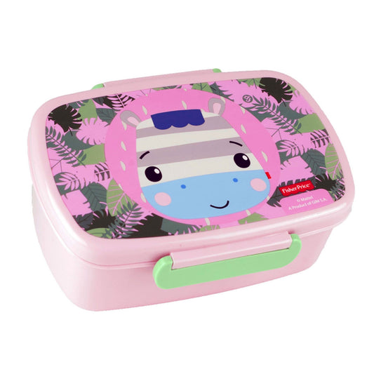 Fisher-Price Animals Microwave-Safe Lunch Box for Kids – 18 × 13 × 7 cm