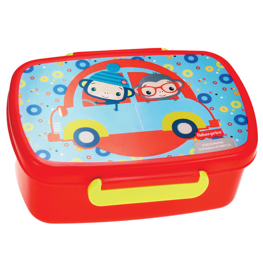 Fisher-Price Animals Microwave-Safe Lunch Box for Kids - 18 x 13 x 7 cm