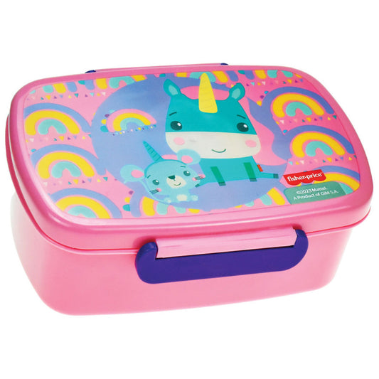 Fisher-Price Animals Microwaveable Lunch Box for Kids – 18 × 13 × 7 cm