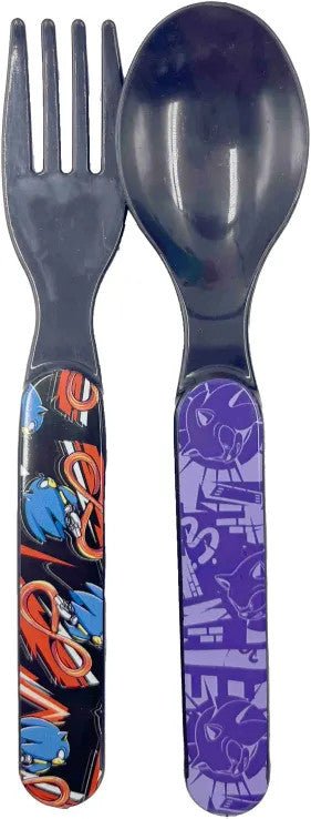 Sonic the Hedgehog Get Me Sonic the Hedgehog Brotdose mit Besteck für Kinder – 18 × 13 × 6,5 cm