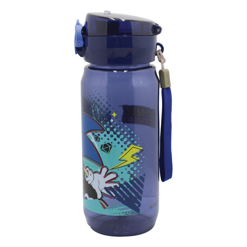 Sonic the Hedgehog Thunder Kunststoff-Trinkflasche mit Trinkverschluss für Kinder – 600 ml, BPA-frei